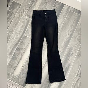 Black flare jeans
